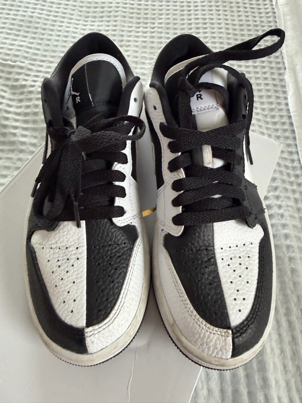 Nike Air Jordan 1 Low Black & White Split Colorway